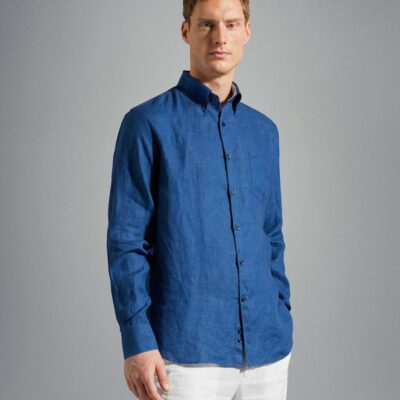 Clothing Paul&Shark  | Linen Shirt Blue